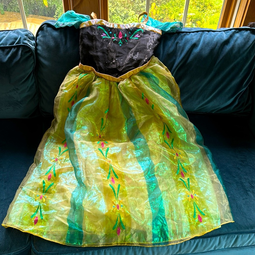 Genuine Disney Parks Frozen Anna Coronation Dress / Costume / Dress-Up Halloween